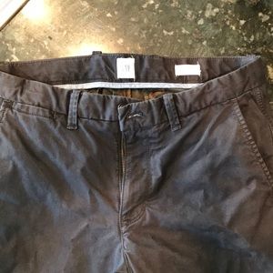 Men’s Flannel lined flat front chinos